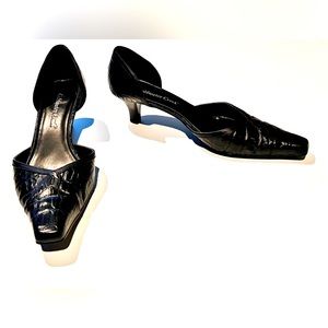 Y2K Vintage Coldwater Creek Mock Croc Croco Design Kitten Heel - Size 9